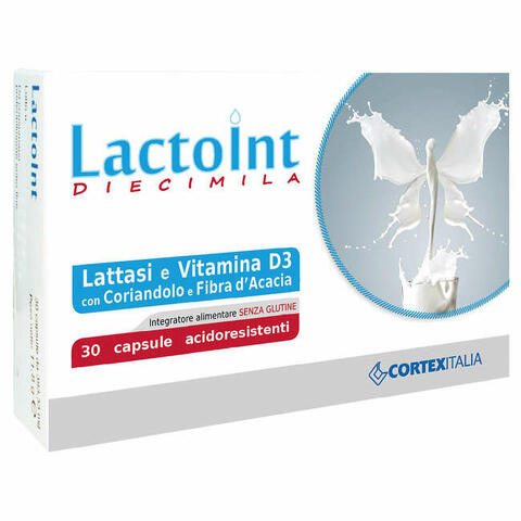 Lactoint diecimila 30 capsule acidoresistenti senza glutine