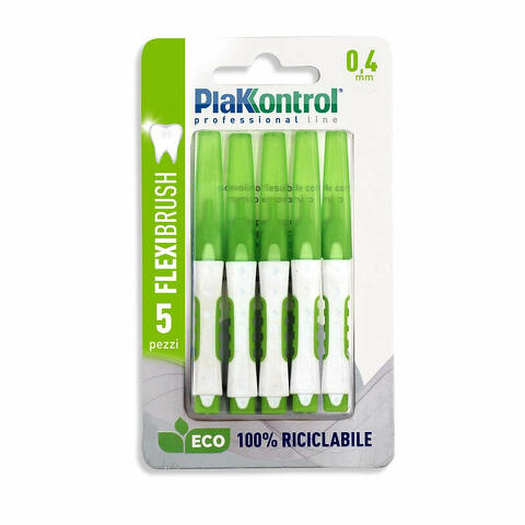 Plakkontrol scovolino interdentale flexi brush04 blister 5 pezzi