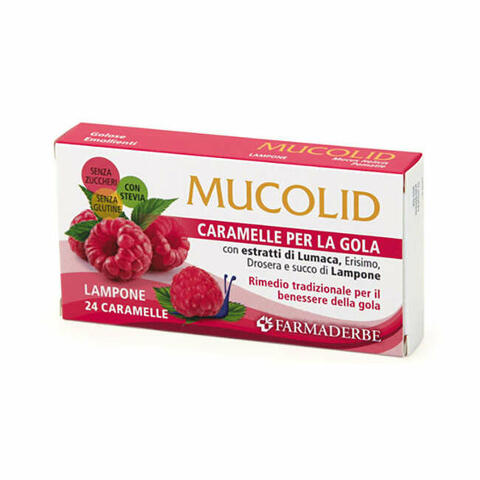 Mucolid bronc lumaca & lampone 24 caramelle