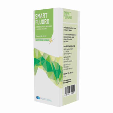 Smart fluoro gocce 10ml gusto crema vaniglia