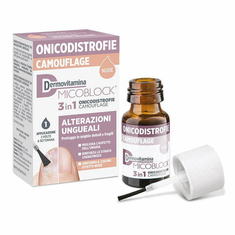 Dermovitamina micoblock 3 in 1 onicodistrofie camouflage 8ml nude