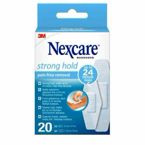 Cerotto nexcare strong 360 gradi 20 pezzi assortiti