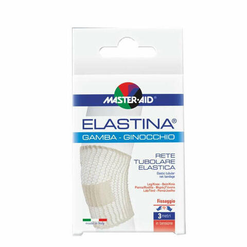 Rete tubolare elastica ipoallergenica master-aid elastina gamba/ginocchio 3 mt in tensione calibro 5 cm