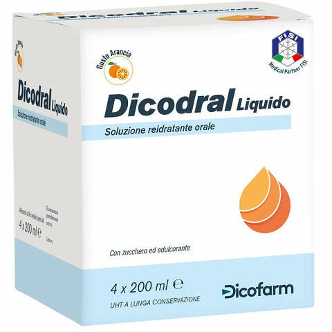 Dicodral liquido soluzione reidratante orale 4 x 200ml