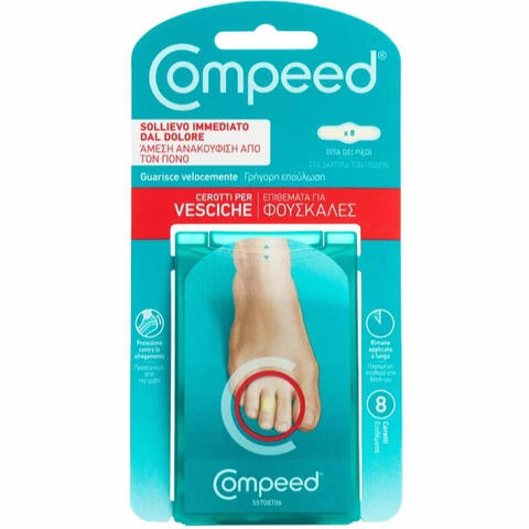 Compeed cerotti per vesciche dita piedi 8 pezzi carton