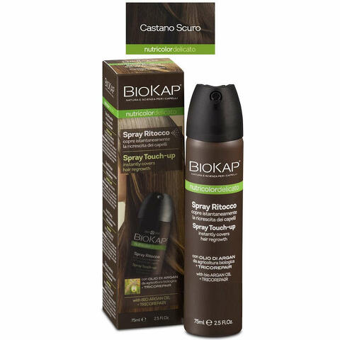 Bios line biokap nutridel spray ritocco castano scuro 75ml