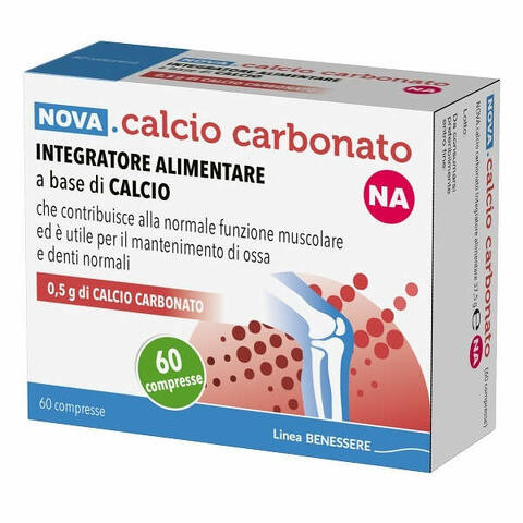 Nova calcio carbonato na 0,5g 60 compresse