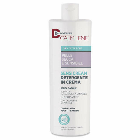 Dermovitamina calmilene sensicream detergente in crema senza sapone per pelle secca e sensibile 500ml