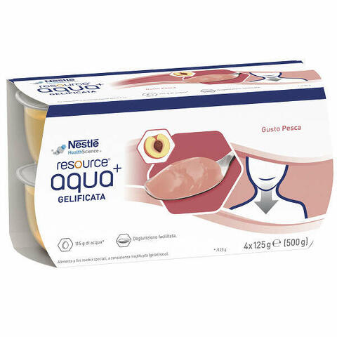 Resource aqua acqua gelificata+peach cup 6 4x125 g