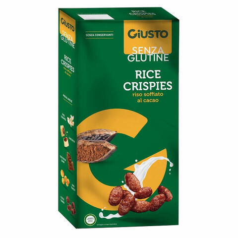 Giusto senza glutine rice crispies cacao 250 g