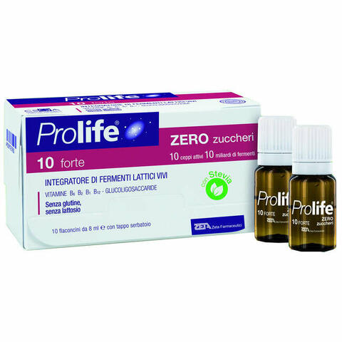 Prolife 10 miliardi zero zucchero 10 flaconi da 8ml