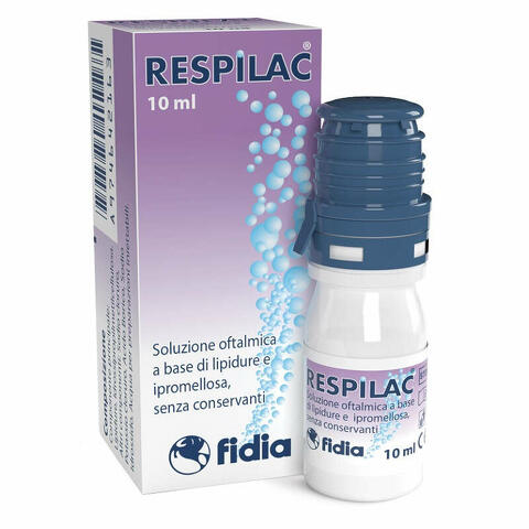 Soluzione oftalmica respilac a base di lipidure e ipromellosa 10ml