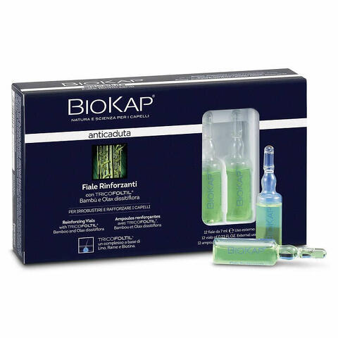 Biokap fiale rinforzanti anticaduta con tricoltil 12 pezzi da 7ml new