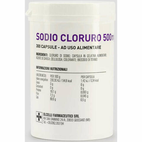 Sodio cloruro 300 capsule 500mg