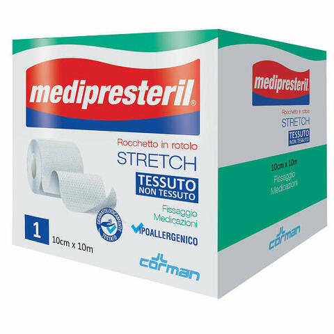 Medipresteril rocchetto rotolo stretch tessuto non tessuto 10 cm x 1000 cm