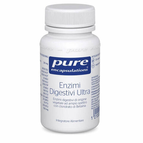 Pure encapsulations enzimi digestivi ultra 30 capsule