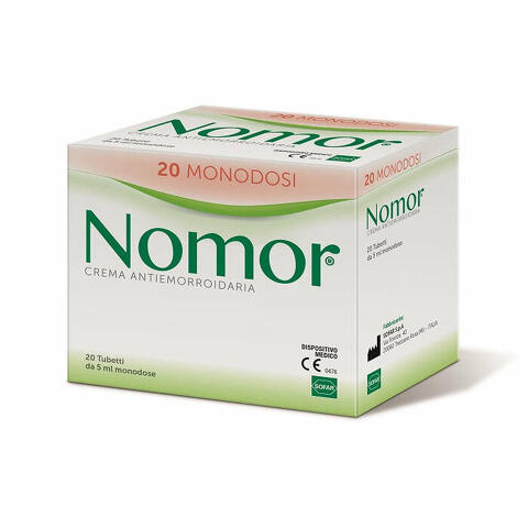 Nomor crema antiemorroidaria 20 tubetti monodose da 5ml