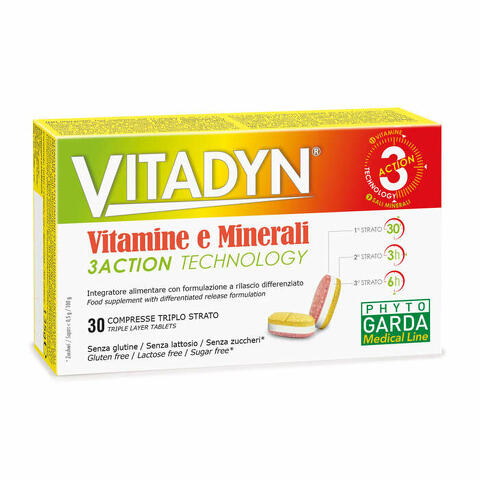 Vitadyn vitamine/minerali 30 compresse rilascio differenziato