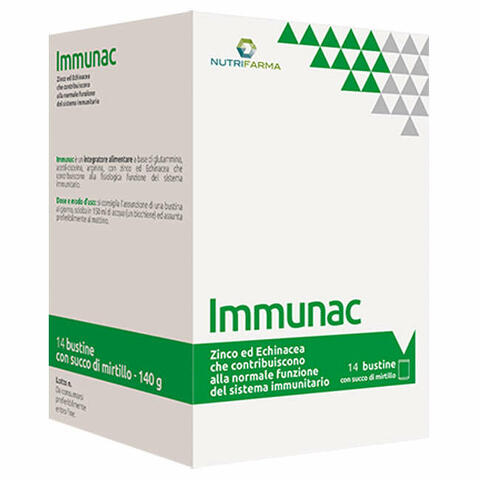 Immunac 14 bustine 10 g con succo di mirtillo