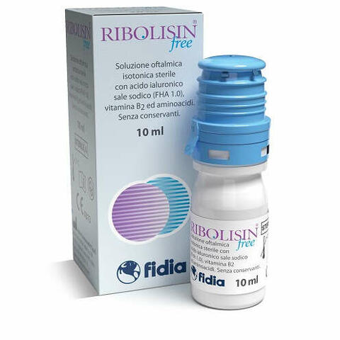 Collirio soluzione oftalmica ribolisin free 10 ml