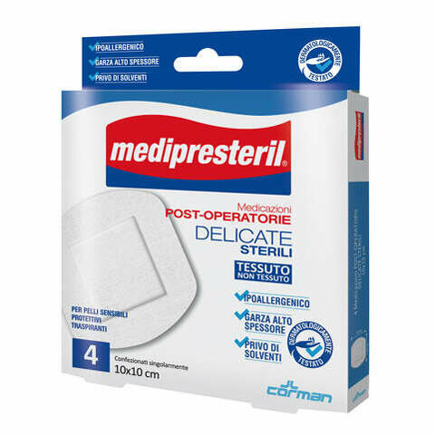 Medicazione post operatoria medipresteril delicata tnt 10x10cm 5 pezzi