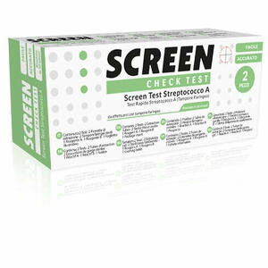 Screen italia - Screen test rapido streptococco tampone faringeo screen 2 pezzi self test strep a