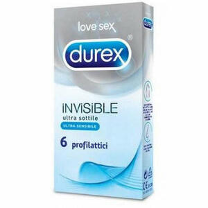 Durex - Durex invisible profilattico 6 pezzi