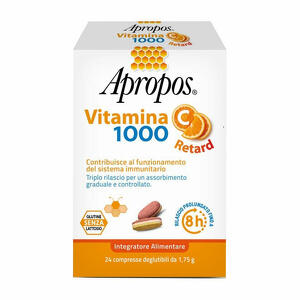 Apropos - Vitamina c 1000 a rilascio prolungato 24 compresse deglutibili