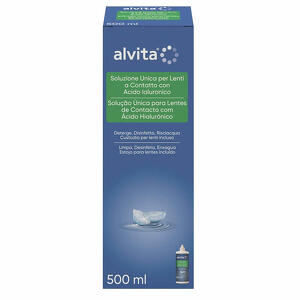 Alvita - Soluzione unica lenti a contatto con acido ialuronico  500 ml