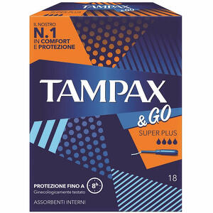 Tampax - &go assorbente interno super plus 18 pezzi