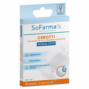 Sofarma - Cerotto acquastop 7x3 cm 15 pezzi piu'