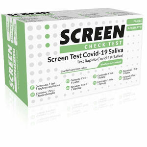 Screen italia - Screen test antigenico rapido autodiagnostico covid-19 sars-cov-2 campioni salivari selftest covid saliva screen