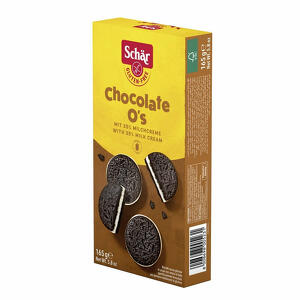 Schar - Chocolate o's biscotti al cacao con crema al latte 165 g