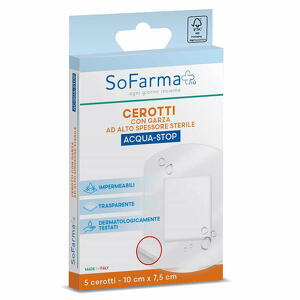 Sofarma - Cerotto acquastop 10x7,5 cm 5 pezzi piu'