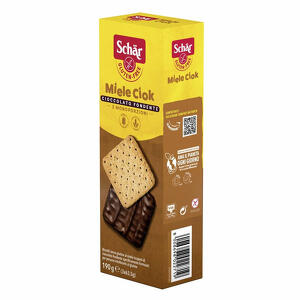 Schar - Miele ciok biscotti al miele ricoperti di cioccolato fondente 3 porzioni da 63,5 g