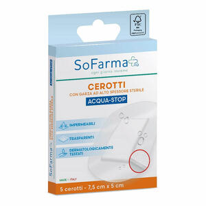 Sofarma - Cerotto acquastop 7,5x5 cm 5 pezzi piu'