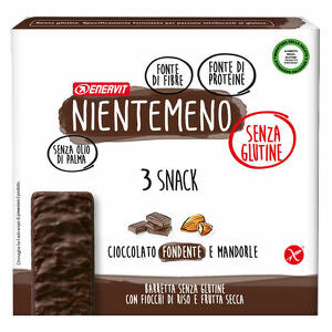 Enervit - Nientemeno bar fondente mandorle 3 x 33 g