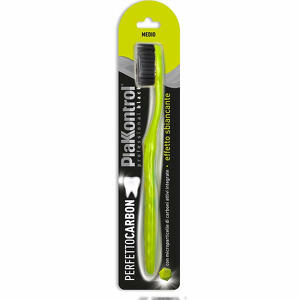 Plakkontrol - Perfetto carbon spazzolino manuale blister 1 pezzo