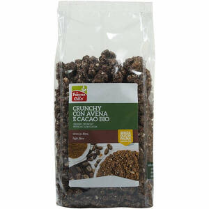 Biotobio - Fsc crunchy con avena e cacao bio ad alto contenuto di fibre con olio di girasole senza olio di palma 375 g