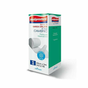 Medi presteril - Benda orlata medipresteril cambric m5x10cm 14/12 fili