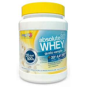 Long life - Longlife absolute whey vaniglia 500 g