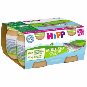 Hipp - Omogeneizzato merluzzo/patate/carote 4x80 g