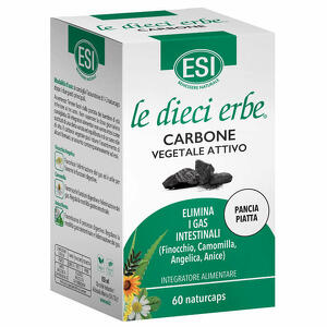 Esi - Le dieci erbe carbone vegetale attivo 60 naturcaps