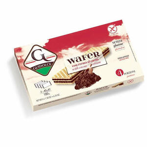 Guidolce - Wafer con crema al cacao 4 porzioni x 45 g