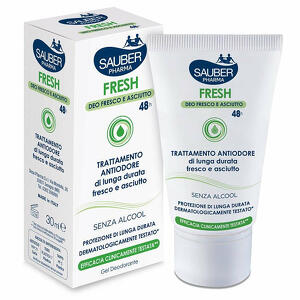 Sauber pharma fresh - Sauber fresh deodorante gel astuccio 30 ml