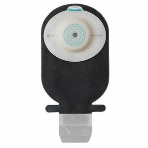 Sensura mio - Sacca ileostomia  convex soft rivestimento nero apertura ispezionabile maxi foro ritagliabile 10-50 10 pezzi