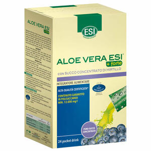 Esi - Aloe vera succo + forte mirtillo 24 pocket drink