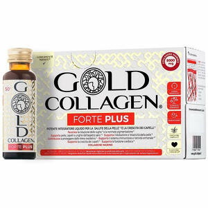 Gold collagen - Forte plus 10 flaconcini da 50 ml 8g collagene