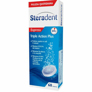 Steradent - Steradent triple action plus 60 compresse pulenti