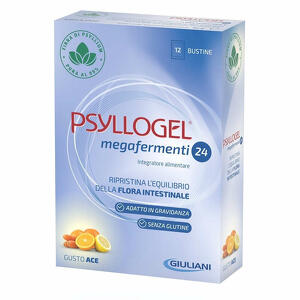 Psyllogel - Psyllogel megafermenti 24 ace 12 buste 3 g